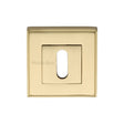Heritage Brass Door Furniture Satin Brass / Mortice Key Profile Escutcheons Heritage Brass - Key Escutcheon Square Satin Brass Finish