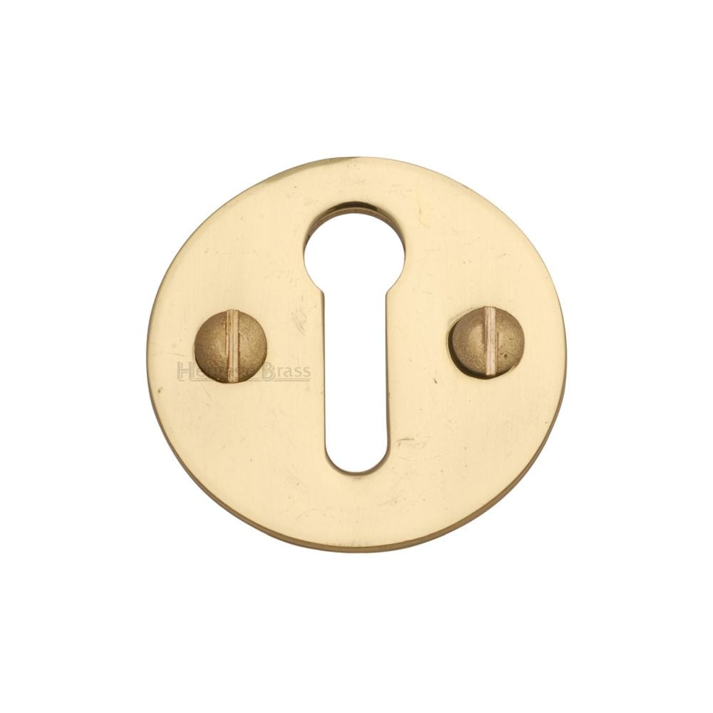 Heritage Brass Door Furniture Polished Brass / Mortice Key Profile Escutcheons Heritage Brass - Keyhole Escutcheon Polished Brass Finish