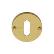 Heritage Brass Door Furniture Polished Brass / Mortice Key Profile Escutcheons Heritage Brass - Keyhole Escutcheon Polished Brass Finish