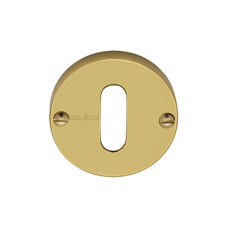 Heritage Brass Door Furniture Polished Brass / Mortice Key Profile Escutcheons Heritage Brass - Keyhole Escutcheon Polished Brass Finish