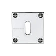 Heritage Brass Door Furniture Polished Chrome / Mortice Key Profile Escutcheons Heritage Brass - Keyhole Escutcheon Polished Chrome Finish