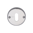 Heritage Brass Door Furniture Polished Chrome / Mortice Key Profile Escutcheons Heritage Brass - Keyhole Escutcheon Polished Chrome Finish