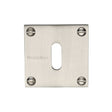 Heritage Brass Door Furniture Satin Nickel / Mortice Key Profile Escutcheons Heritage Brass - Keyhole Escutcheon Satin Nickel Finish