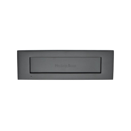 Heritage Brass Door Furniture Matt Black / Letter Plates / 254 x 79mm (10 x 3") Heritage Brass - Letterplate 10 X 3 Matt Black Finish