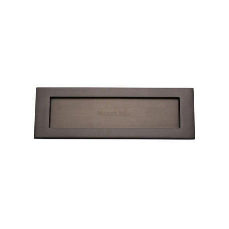 Heritage Brass Door Furniture Matt Bronze / Letter Plates / 254 x 79mm (10 x 3") Heritage Brass - Letterplate 10" x 3" Matt Bronze Finish