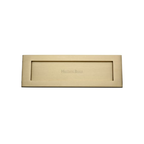 Heritage Brass Door Furniture Satin Brass / Letter Plates / 254 x 79mm (10 x 3") Heritage Brass - Letterplate 10" x 3" Satin Brass Finish