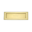 Heritage Brass Door Furniture Polished Brass / Letter Plates / 305 x 102mm (12 x 4") Heritage Brass - Letterplate 12" x 4" Polished Brass Finish