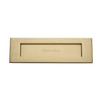 Heritage Brass Door Furniture Satin Brass / Letter Plates / 305 x 102mm (12 x 4") Heritage Brass - Letterplate 12" x 4" Satin Brass Finish