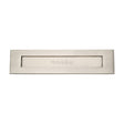Heritage Brass Door Furniture Satin Nickel / Letter Plates / 331 x 80mm (13" x 3") Heritage Brass - Letterplate 13" x 3" Satin Nickel Finish