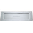 Heritage Brass Door Furniture Polished Chrome / Letter Plates / 411 x 125mm (16" x 5") Heritage Brass - Letterplate 16" x 5" Polished Chrome Finish