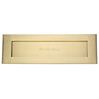 Heritage Brass Door Furniture Satin Brass / Letter Plates / 411 x 125mm (16" x 5") Heritage Brass - Letterplate 16" x 5" Satin Brass Finish
