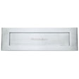 Heritage Brass Door Furniture Satin Chrome / Letter Plates / 411 x 125mm (16" x 5") Heritage Brass - Letterplate 16" x 5" Satin Chrome Finish