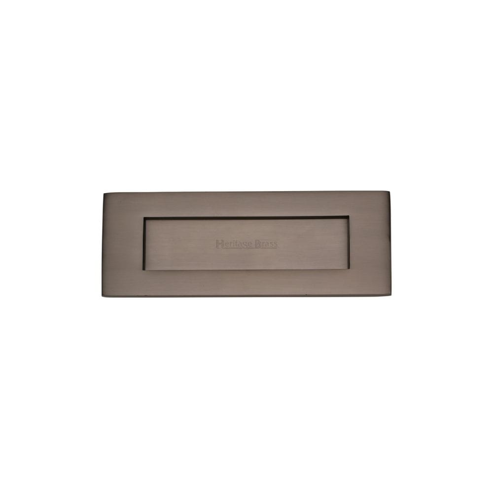 Heritage Brass Door Furniture Matt Bronze / Letter Plates / 203 x 76mm (8" x 3") Heritage Brass - Letterplate 8" x 3" Matt Bronze Finish