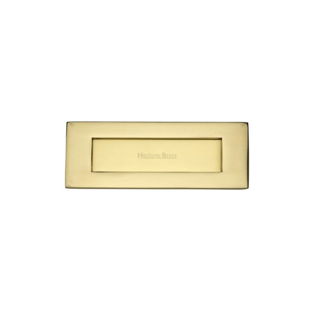 Heritage Brass Door Furniture Polished Brass / Letter Plates / 203 x 76mm (8" x 3") Heritage Brass - Letterplate 8" x 3" Polished Brass Finish