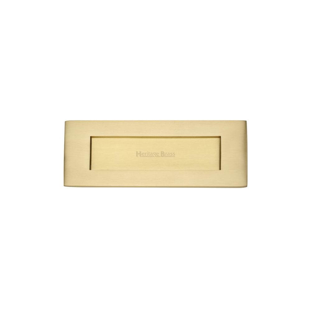 Heritage Brass Door Furniture Satin Brass / Letter Plates / 203 x 76mm (8" x 3") Heritage Brass - Letterplate 8" x 3" Satin Brass Finish