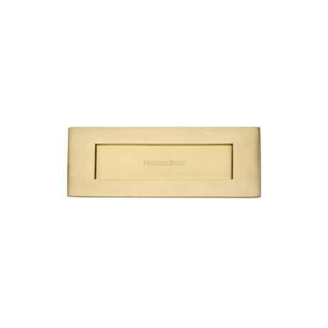 Heritage Brass Door Furniture Satin Brass / Letter Plates / 203 x 76mm (8" x 3") Heritage Brass - Letterplate 8" x 3" Satin Brass Finish