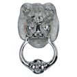 Heritage Brass Door Furniture Polished Chrome / Lion Door Knocker Heritage Brass - Lion Knocker Polished Chrome Finish