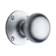 Heritage Brass Door Furniture Satin Chrome / Mortice Knobs Heritage Brass - Mortice Knob on Rose Kensington Design Satin Chrome Finish