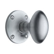 Heritage Brass Door Furniture Satin Chrome / Mortice Knobs Heritage Brass - Mortice Knob on Rose Mayfair Design Satin Chrome Finish