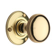 Heritage Brass Door Furniture Polished Brass / Mortice Knobs Heritage Brass - Mortice Knob on Rose Richmond Design Polished Brass Finish