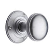 Heritage Brass Door Furniture Satin Chrome / Mortice Knobs Heritage Brass - Mortice Knob on Rose Richmond Design Satin Chrome Finish