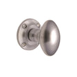 Heritage Brass Door Furniture Satin Chrome / Mortice Knobs Heritage Brass - Mortice Knob on Rose Suffolk Design Satin Chrome Finish