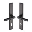 Heritage Brass Door Furniture Matt Bronze / Multi Point Lock Set / 92mm c/c Heritage Brass - Multi-Point Door Handle Lever Lock Bauhaus LH Design Matt Bronz
