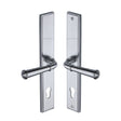 Heritage Brass Door Furniture Satin Chrome / Multi Point Lock Set / 92mm c/c Heritage Brass - Multi-Point Door Handle Lever Lock Colonial LH Design Satin Chro