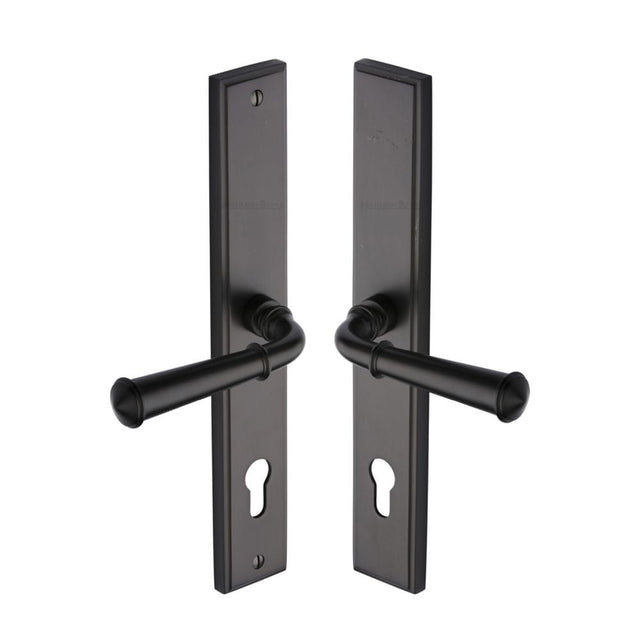Heritage Brass Door Furniture Matt Bronze / Multi Point Lock Set / 92mm c/c Heritage Brass - Multi-Point Door Handle Lever Lock Colonial RH Design Matt Bron