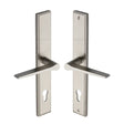 Heritage Brass Door Furniture Satin Nickel / Multi Point Lock Set / 92mm c/c Heritage Brass - Multi-Point Door Handle Lever Lock Gio LH Design Satin Nickel Fi