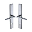 Heritage Brass Door Furniture Polished Chrome / Multi Point Lock Set / 92mm c/c Heritage Brass - Multi-Point Door Handle Lever Lock Gio RH Design Polished Chrome Fi
