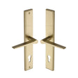 Heritage Brass Door Furniture Satin Brass / Multi Point Lock Set / 92mm c/c Heritage Brass - Multi-Point Door Handle Lever Lock Gio RH Design Satin Brass Fin