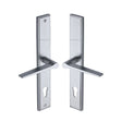 Heritage Brass Door Furniture Satin Chrome / Multi Point Lock Set / 92mm c/c Heritage Brass - Multi-Point Door Handle Lever Lock Gio RH Design Satin Chrome Fi