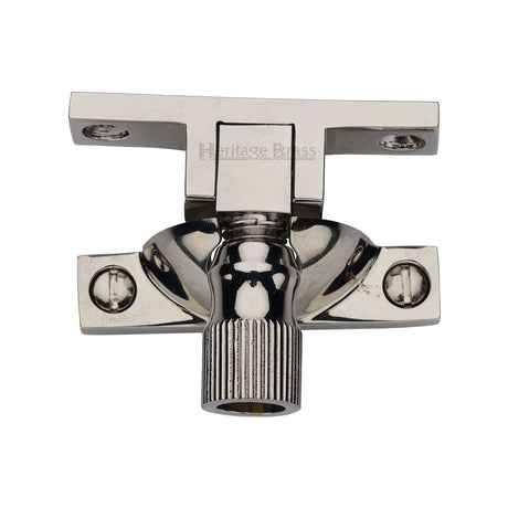 Heritage Brass Window Furniture Polished Nickel / Sash Window Brighton Fasteners / Yes Heritage Brass - Narrow Brighton Sash Fastener Polished Nickel finish
