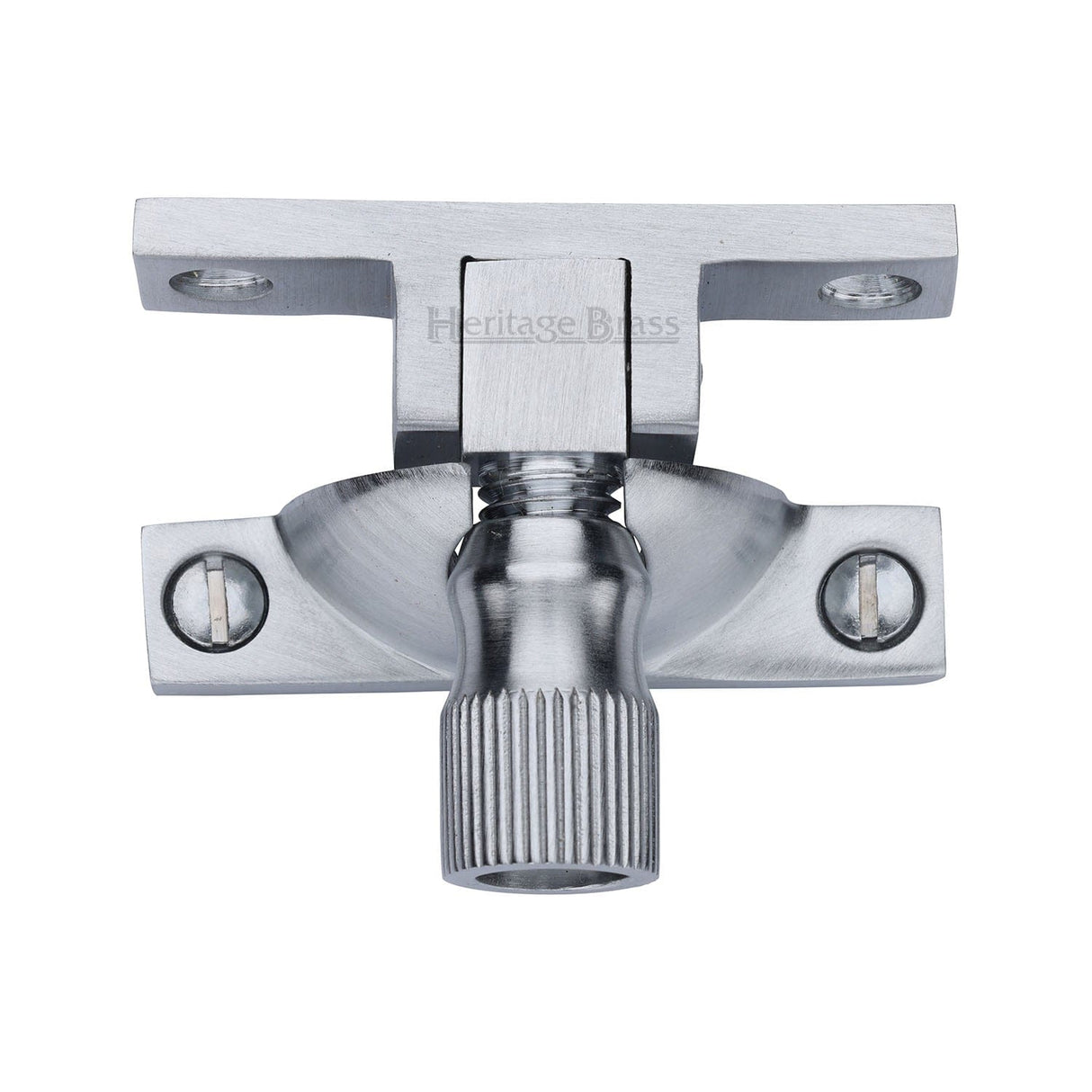 Heritage Brass Window Furniture Satin Chrome / Sash Window Brighton Fasteners / Yes Heritage Brass - Narrow Brighton Sash Fastener Satin Chrome finish