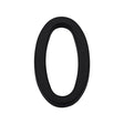 Heritage Brass Door Furniture Matt Black / Numerals / 0 Heritage Brass - Numeral 0 Concealed Fix 76mm (3") Matt Black finish