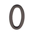 Heritage Brass Door Furniture Matt Bronze / Numerals / 0 Heritage Brass - Numeral 0 Concealed Fix 76mm (3") Matt Bronze finish