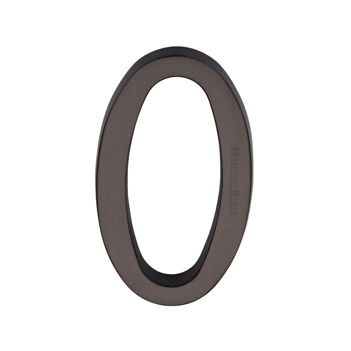 Heritage Brass Door Furniture Matt Bronze / Numerals / 0 Heritage Brass - Numeral 0 Concealed Fix 76mm (3") Matt Bronze finish