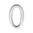 Heritage Brass Door Furniture Polished Chrome / Numerals / 0 Heritage Brass - Numeral 0 Concealed Fix 76mm (3") Polished Chrome finish