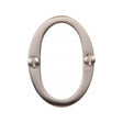 Heritage Brass Door Furniture Satin Nickel / Numerals / 0 Heritage Brass - Numeral 0 Face Fix 51mm (2") Satin Nickel Finish