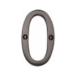 Heritage Brass Door Furniture Matt Bronze / Numerals / 0 Heritage Brass - Numeral 0 Face Fix 76mm (3") Matt Bronze Finish