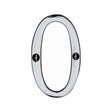 Heritage Brass Door Furniture Polished Chrome / Numerals / 0 Heritage Brass - Numeral 0 Face Fix 76mm (3") Polished Chrome Finish
