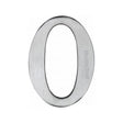Heritage Brass Door Furniture Satin Chrome / Numerals / 0 Heritage Brass - Numeral 0 Self Adhesive 51mm (2") Satin Chrome Finish