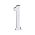 Heritage Brass Door Furniture Polished Chrome / Numerals / 1 Heritage Brass - Numeral 1 Concealed Fix 76mm (3") Polished Chrome finish