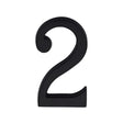 Heritage Brass Door Furniture Matt Black / Numerals / 2 Heritage Brass - Numeral 2 Concealed Fix 76mm (3") Matt Black