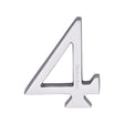 Heritage Brass Door Furniture Polished Chrome / Numerals / 4 Heritage Brass - Numeral 4 Concealed Fix 76mm (3") Polished Chrome finish