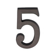 Heritage Brass Door Furniture Matt Bronze / Numerals / 5 Heritage Brass - Numeral 5 Concealed Fix 76mm (3") Matt Bronze finish