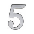 Heritage Brass Door Furniture Polished Chrome / Numerals / 5 Heritage Brass - Numeral 5 Self Adhesive 51mm (2") Polished Chrome Finish