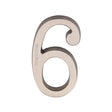 Heritage Brass Door Furniture Satin Nickel / Numerals / 6 Heritage Brass - Numeral 6 Concealed Fix 76mm (3") Satin Nickel finish
