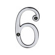 Heritage Brass Door Furniture Polished Chrome / Numerals / 6 Heritage Brass - Numeral 6 Face Fix 76mm (3") Polished Chrome Finish